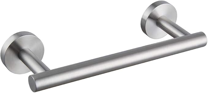 9-Inch Hand Towel Bar SUS304 Stainless Steel Bathroom Towel Holder Kitchen Dish Cloth Hanger RUSTPROOF Wall Mount Brushed Finish