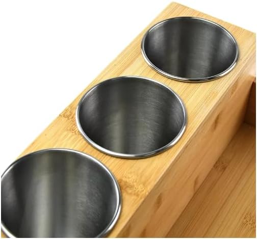 Sol-Eco Hair Tool Storage Organizer, Bamboo Hair tool organizer for Bathroom, Kitchen and Makeup,Hair organizer storage Perfect for Storing Blow Dryer, Straightener and Brush