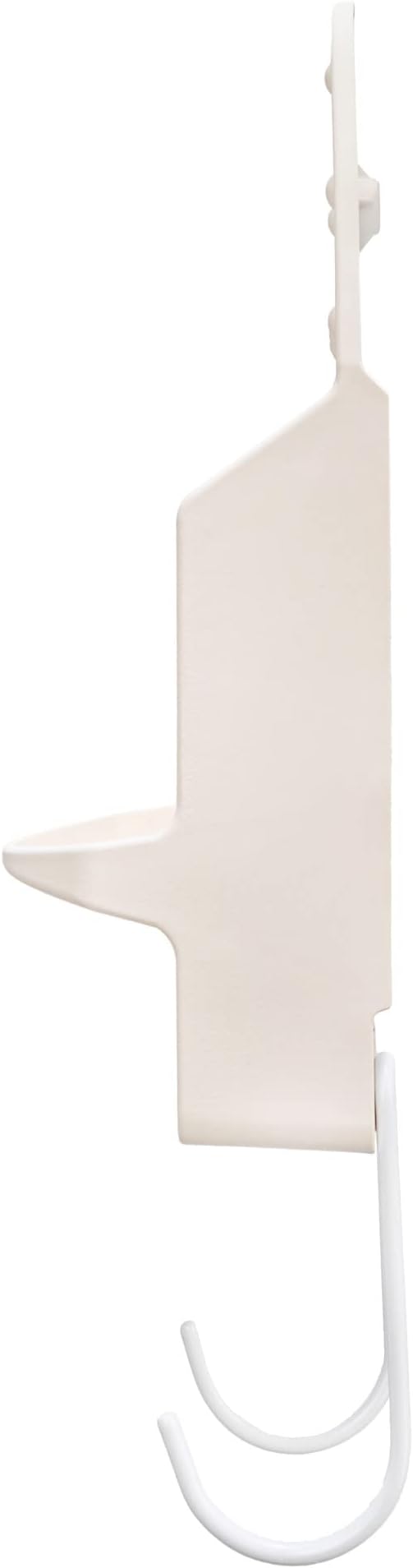 Household Essentials 166-1 Iron Wall Mount with Attached Ironing Board Hooks,White (Pack of 6)