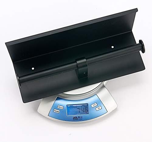 BGL 304 Stainless Steel Double Toilet Paper Holder Wall Mounted Matte Black Two Heads Roll Tissue Paper Holder with Shelf (Black)