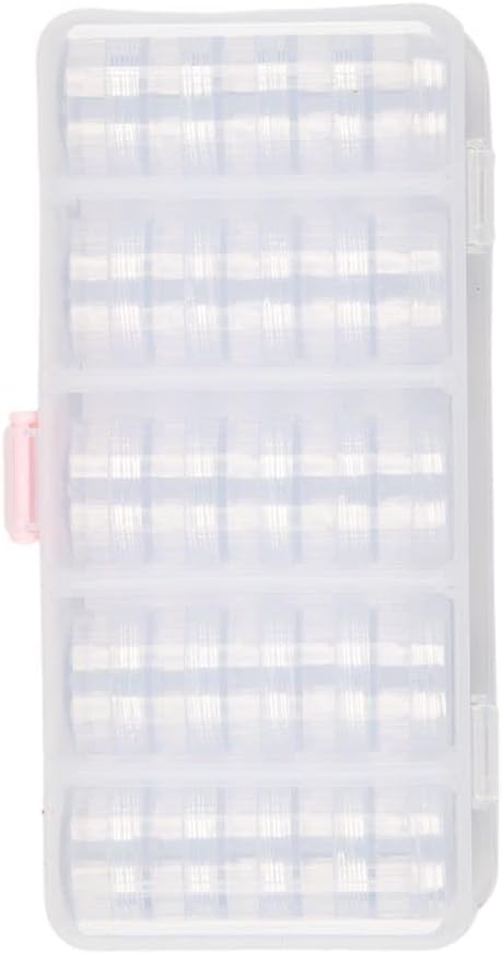 Craft County Clear Organizer Box with 5 Sets of Five Stackable Jars with Lid – 31 Pieces – Great for Diamond Art, Beads, Findings, Saving Space, and More!