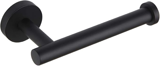 GERZ Bathroom Toilet Paper Holder SUS 304 Stainless Steel Matte Black Tissue Paper Roll Holder Wall Mount