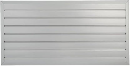 HANDIWALL (GRAY) PVC Slatwall Garage Wall Organizer, 4x2ft Heavy Duty Framed Slatwall Panel Storage Kit, Wall Mount Organizing Storage System For Slatwall Accessories