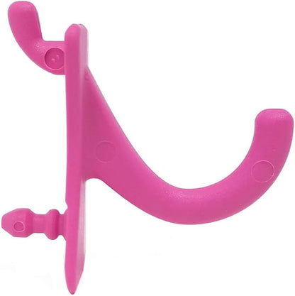 PegPro® J Hooks Kit for Standard “Wood Fiber” pegboard – Durable Plastic Pegboard Hooks - for Garage, Kitchen, Craft Room, and More (J Hook - 24 Pack, Pink)