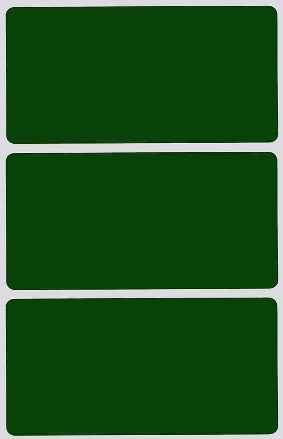 Royal Green Rectangular Stickers Color-Coding Labels for Organizing, Moving, and Storage Boxes 4" x 2" Stickers to Write On Name Tags, 300-Pack (Forest Green)