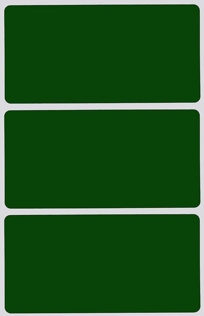 Royal Green Rectangular Stickers Color-Coding Labels for Organizing, Moving, and Storage Boxes 4" x 2" Stickers to Write On Name Tags, 300-Pack (Forest Green)
