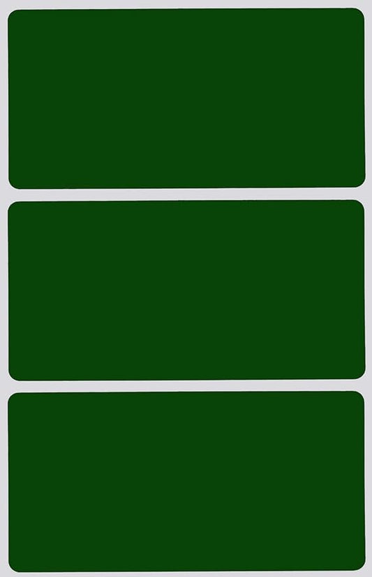 Royal Green Rectangular Stickers Color-Coding Labels for Organizing, Moving, and Storage Boxes 4" x 2" Stickers to Write On Name Tags, 300-Pack (Forest Green)