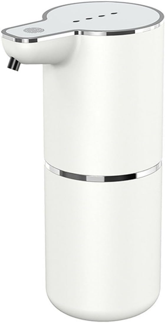 ELITE BAY Auto Foam Soap Dispenser-Touchless Soap Dispensor with Four- Speed Foam Settings | 350ml Capacity | Rechargeable 1200mAh Battery. USB Charging | ABS+PP Material | 1.5W Power White.