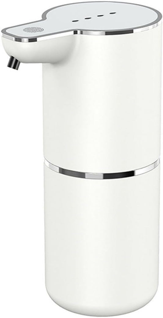 ELITE BAY Auto Foam Soap Dispenser-Touchless Soap Dispensor with Four- Speed Foam Settings | 350ml Capacity | Rechargeable 1200mAh Battery. USB Charging | ABS+PP Material | 1.5W Power White.