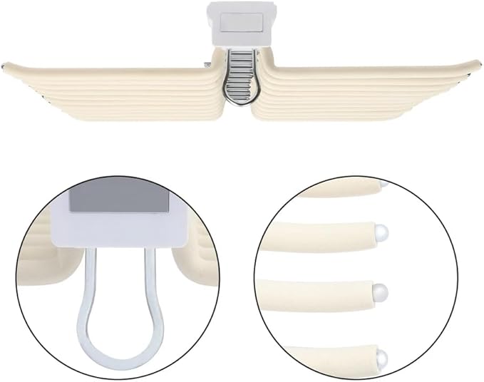Pull Out Pants Rack Pants, 22 Arms Steel Pull Out Pants Rack 33lbs 23.2 * 18.1 * 3.7inch Hanging Installation Pants Hanger Bar Clothes Organizers for Hanging Jeans Pants Ties & Scarves (Beige)