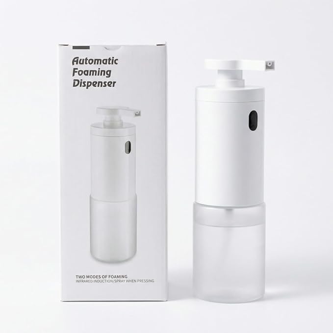 Automatic Foam Soap Dispenser, Touchless Sensor, ABS Plastic, Type-C Rechargeable, 350ml Capacity, Ideal for Kitchen & Bathroom