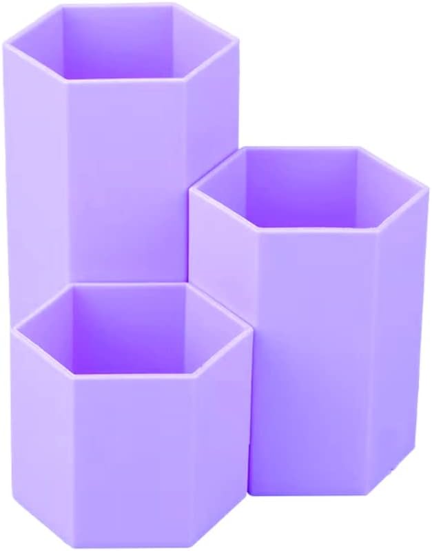 Pencil Holder for Desk Purple Pens Cup Pencil Organizer Cute Pencil Holder for Desk for Office，School and Home (Purple)