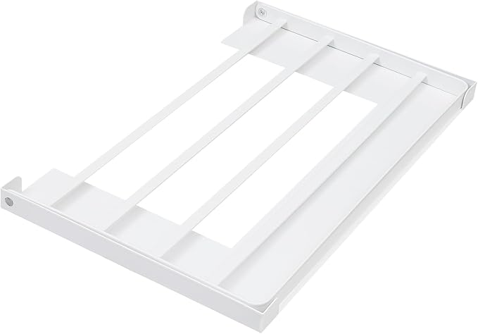 Magnetic Folding Shelf, Magnetic Multi-Purpose Organizer Shelf Magnet Rack Mount on Washing Machine or Fridge, Durable Folding Rack for Laundry Room, Bathroom, Kitchen (White)