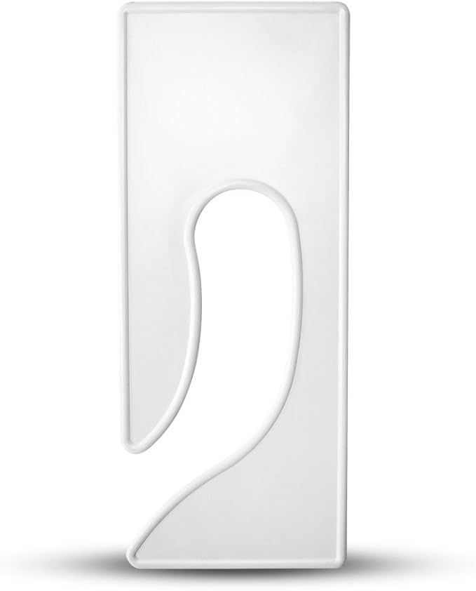 Discount Sizing- Blank King Rectangle Clothing Rack Hanger Dividers 200 Pack | Great for Retail, Dry Cleaners, Boutiques, Clothing Organization, Sizing Dividers, Garment Rack (White)