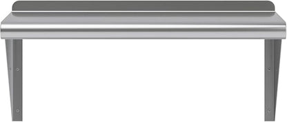 AmGood 24" Long X 12" Deep Stainless Steel Wall Shelf | NSF Certified | Appliance & Equipment Metal Shelving | Kitchen, Restaurant, Garage, Laundry, Utility Room