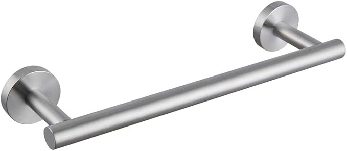 SUS 304 Stainless Steel 12-Inch Hand Towel Bar Bathroom Towel Holder Kitchen Dish Cloth Hanger RUSTPROOF Wall Mount Brushed Finish