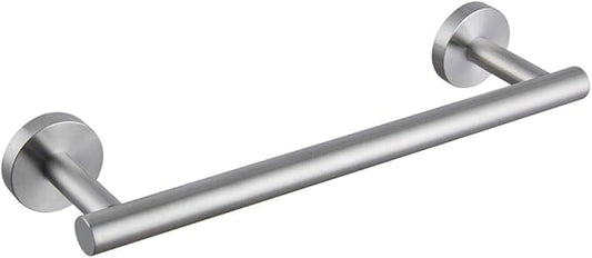 SUS 304 Stainless Steel 12-Inch Hand Towel Bar Bathroom Towel Holder Kitchen Dish Cloth Hanger RUSTPROOF Wall Mount Brushed Finish