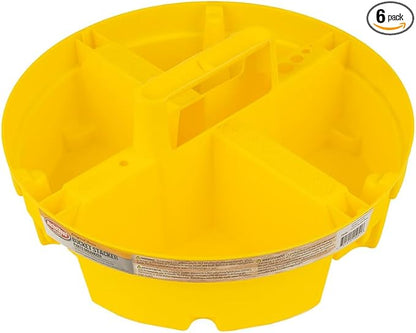 Bucket Boss - Stacker Small Parts Organizer, Bucket Organization (15051), Yellow (Pack of 6)
