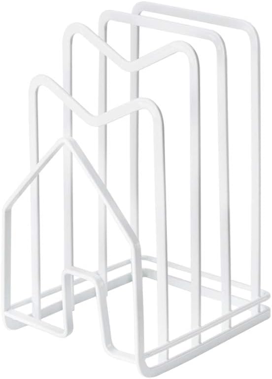 Poeland Kitchen Pantry Organizer Rack for Dinnerware, Bakeware, Cookware, Cutting Boards, Pan Lids