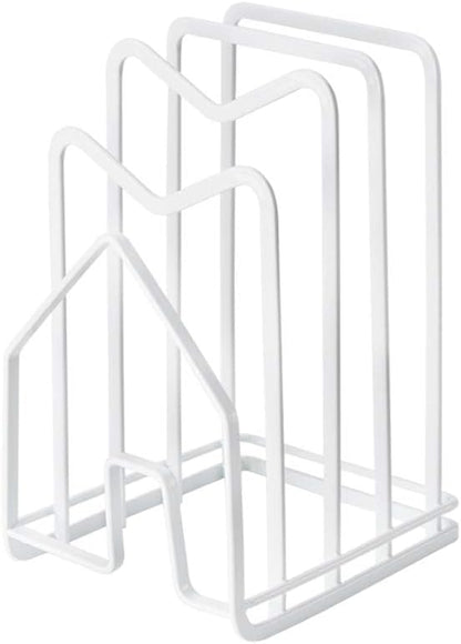 Poeland Kitchen Pantry Organizer Rack for Dinnerware, Bakeware, Cookware, Cutting Boards, Pan Lids