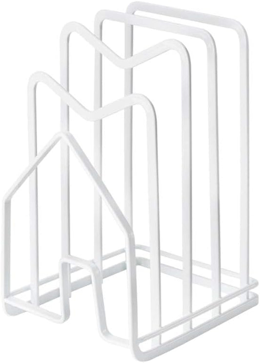 Poeland Kitchen Pantry Organizer Rack for Dinnerware, Bakeware, Cookware, Cutting Boards, Pan Lids