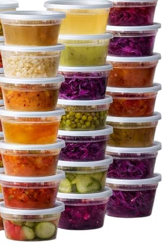 ProTakeOut 12oz [1 unit] Heavy Duty Plastic Deli Container | BPA-Free Food Storage with Airtight Leak‑Proof Lids | Microwave, Freezer & Dishwasher Safe – Stackable, Bulk Reusable Soup & Meal Prep Tub