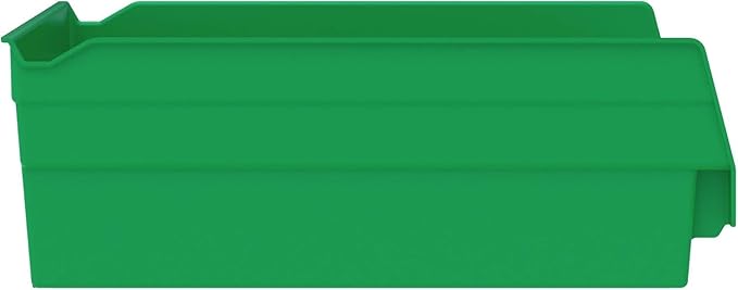 Akro-Mils Small Parts Shelf Bins - 11-1/8 X11-5/8 X4 - Green - Green - Lot of 12