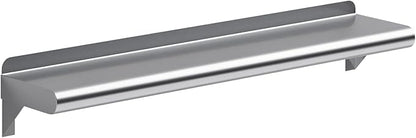 AmGood 6" X 30" Stainless Steel Wall Shelf | Metal Shelving | Garage, Laundry, Storage, Utility Room | Restaurant, Commercial Kitchen | NSF