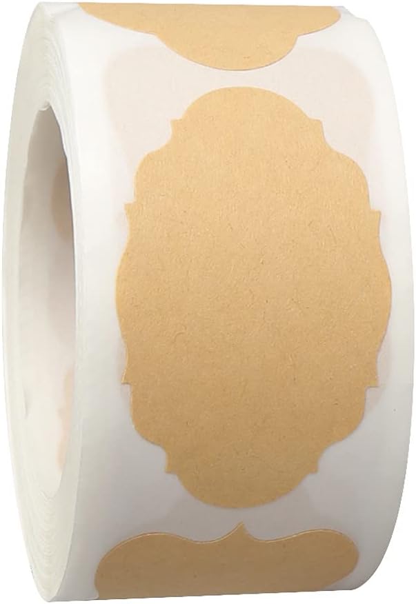 300 Pcs Gift Tags Stickers Name Labels Stickers, Self-Adhesive Handmade Bottle All-Purpose Jar Labels for Presents Easter Decorations Jars Food Craft