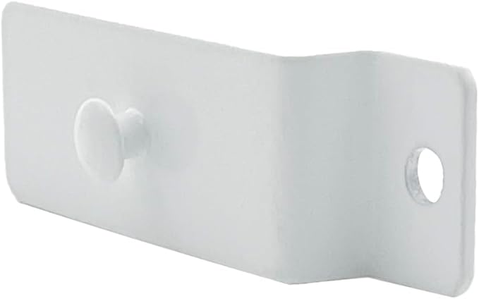 10 Pcs Metal Slatwall Utility Hooks Notch Picture Display Hanging Hooks Hangers for Pegboard Photo Frame Slat Panel(White)