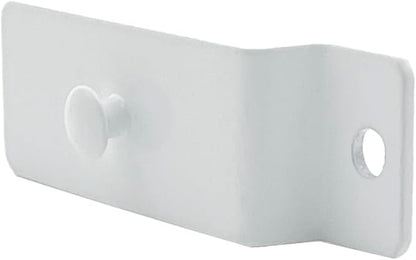 10 Pcs Metal Slatwall Utility Hooks Notch Picture Display Hanging Hooks Hangers for Pegboard Photo Frame Slat Panel(White)