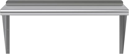AmGood 30" Long X 16" Deep Stainless Steel Wall Shelf | NSF Certified | Appliance & Equipment Metal Shelving | Kitchen, Restaurant, Garage, Laundry, Utility Room
