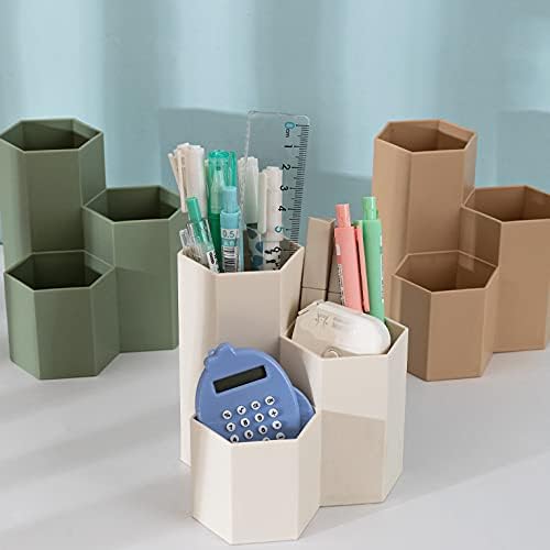 Pencil Organizer Pen Holder for Desk Pens Cup Small Desk Organizer Cute Pen Holder for Office,School and Home (Green)