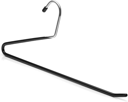 Open Ended Non Slip Pants Hangers - Metal Pant Hangers for Closet Organization - Space Saving Pants Hangers for Jeans, Trousers, Pants & Skirts – Pack of 40