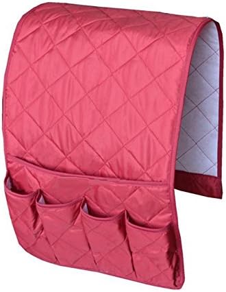 IPENNY Couch Sofa Armrest Organiser Chair TV Remote Holder Bed Storage Pocket Bag for Cellphone Tablet Notepad Book Magazines DVD Eyewears Drinker Snacks Holder Pouch