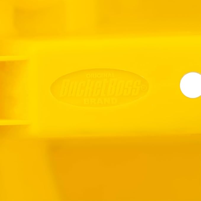 Bucket Boss - Bucket Stacker Small Parts Organizer, Bucket Organization (15051), Yellow (Pack of 2)