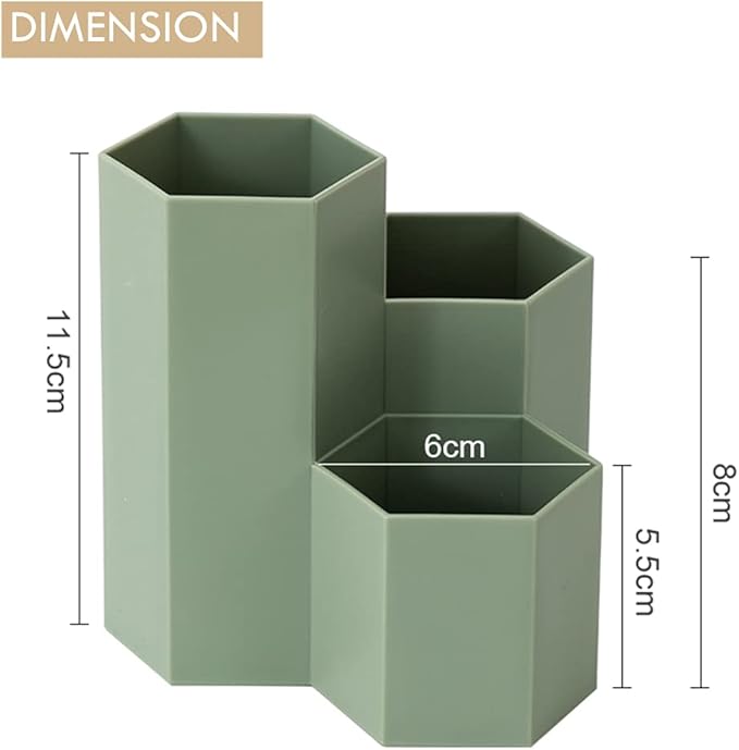 Pencil Organizer Pen Holder for Desk Pens Cup Small Desk Organizer Cute Pen Holder for Office,School and Home (Green)