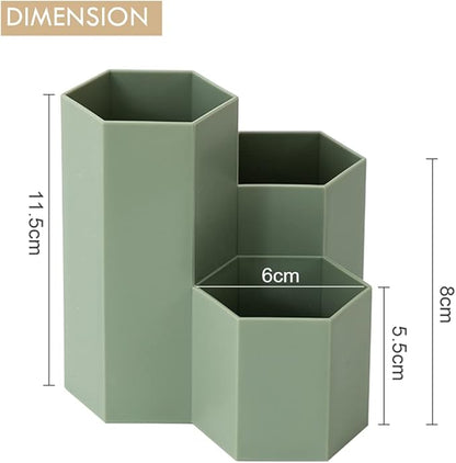 Pencil Organizer Pen Holder for Desk Pens Cup Small Desk Organizer Cute Pen Holder for Office,School and Home (Green)