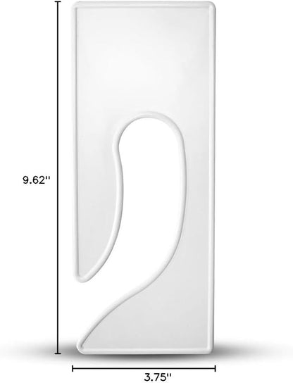 Discount Sizing- Blank King Rectangle Clothing Rack Hanger Dividers 200 Pack | Great for Retail, Dry Cleaners, Boutiques, Clothing Organization, Sizing Dividers, Garment Rack (White)