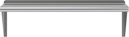 AmGood 36" Long X 12" Deep Stainless Steel Wall Shelf | NSF Certified | Appliance & Equipment Metal Shelving | Kitchen, Restaurant, Garage, Laundry, Utility Room
