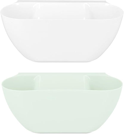 Navaris Hanging Waste Bins Set of 2 - Garbage for Food Scraps and Compost - Small Hanging Trash Can Counter or RV, Small Kitchen Trash Can, Dustbin