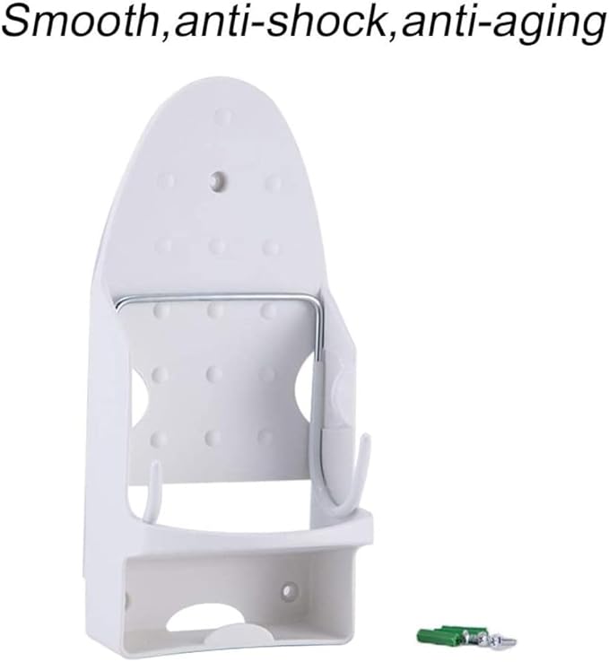 Iron Holder Wall Mount Iron Hanger Hotel Iron Hanger Guest Room Ironing Board Hanger Hotel Iron Hanger for Home., White
