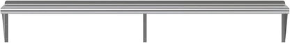 AmGood 72" Long X 12" Deep Stainless Steel Wall Shelf | NSF Certified | Appliance & Equipment Metal Shelving | Kitchen, Restaurant, Garage, Laundry, Utility Room