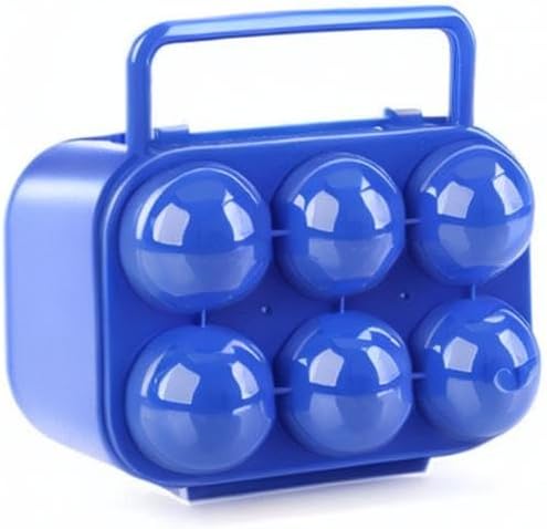 FantasyDay 6 Grids Egg Holders, Sturdy Shockproof Durable Egg Cartons Egg Containers With Lid for Refrigerator - Large Capacity Egg Organizer Box for Home Kitchen Outdoor Picnic Hiking Storage