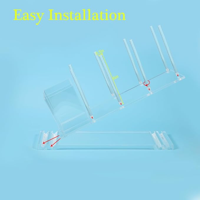 Disposable Coffee Cups Holder, Large Acrylic Organizer for 18oz, 20oz, 24oz Disposable Paper & Plastic Cups Holder Stand On Home Countertop Store Office Coffee Station(Type A)
