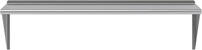 AmGood 60" Long X 24" Deep Stainless Steel Wall Shelf | NSF Certified | Appliance & Equipment Metal Shelving | Kitchen, Restaurant, Garage, Laundry, Utility Room