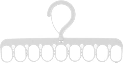 Clothes Drying Rack 8 Clips 9 Rings Space Saving Laundry Drying Racks Windproof Socks And Underwear Hanger Hanger For Socks And Underwear Clip And Drip Hanger Clothes Hanger Hanging Drying Rack, Gray