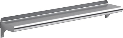 AmGood 36" Long X 6" Deep Stainless Steel Wall Shelf | NSF Certified | Appliance & Equipment Metal Shelving | Kitchen, Restaurant, Garage, Laundry, Utility Room