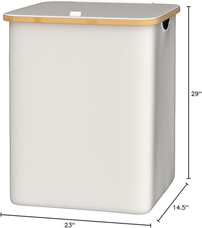 Hampers for Laundry Basket with Lid, 160L Extra Large Laundry Hamper 3 Section Dirty Clothes Hampers for Laundry Divided Laundry Basket Organizer for Bedroom,Laundry Room, Dirty Clothing Hamper, Beige