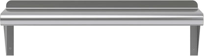 AmGood 24" Long X 8" Deep Stainless Steel Wall Shelf | NSF Certified | Appliance & Equipment Metal Shelving | Kitchen, Restaurant, Garage, Laundry, Utility Room